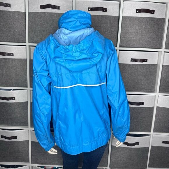 Columbia Omni-Shield Blue Outdoor Packable Windbreaker Rain Jacket Size Medium - Picture 2 of 13